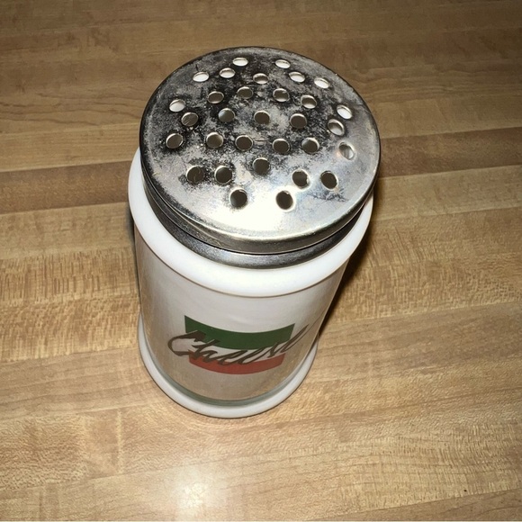 Vintage Ceramic Italian Parmigiana Cheese Shaker Mid Century Italian Flag - Picture 2 of 7